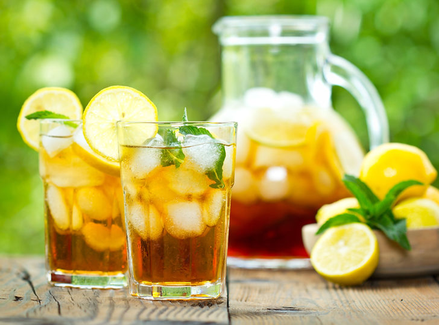 Organic Fresh Brewed Iced Tea.
