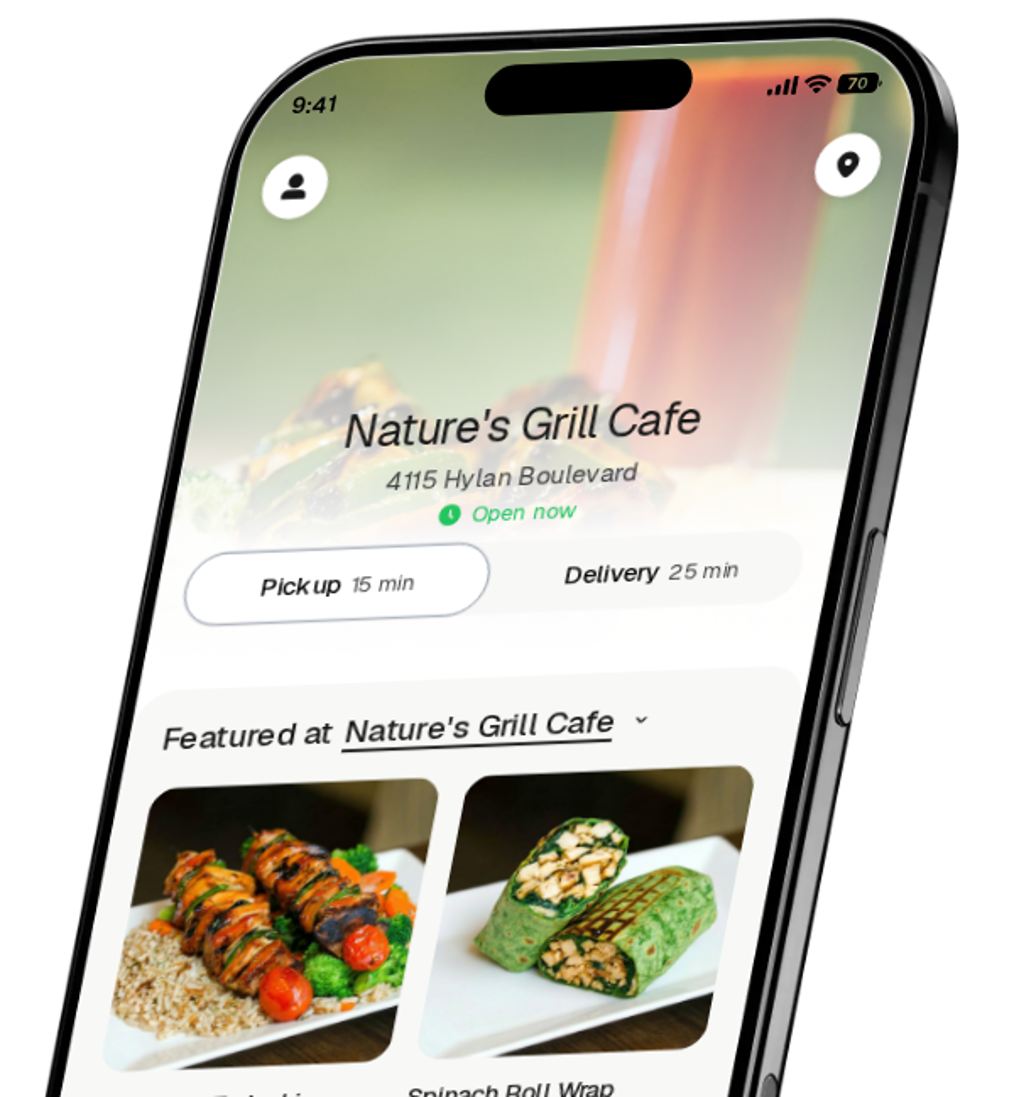 Nature's Grill Cafe app preview