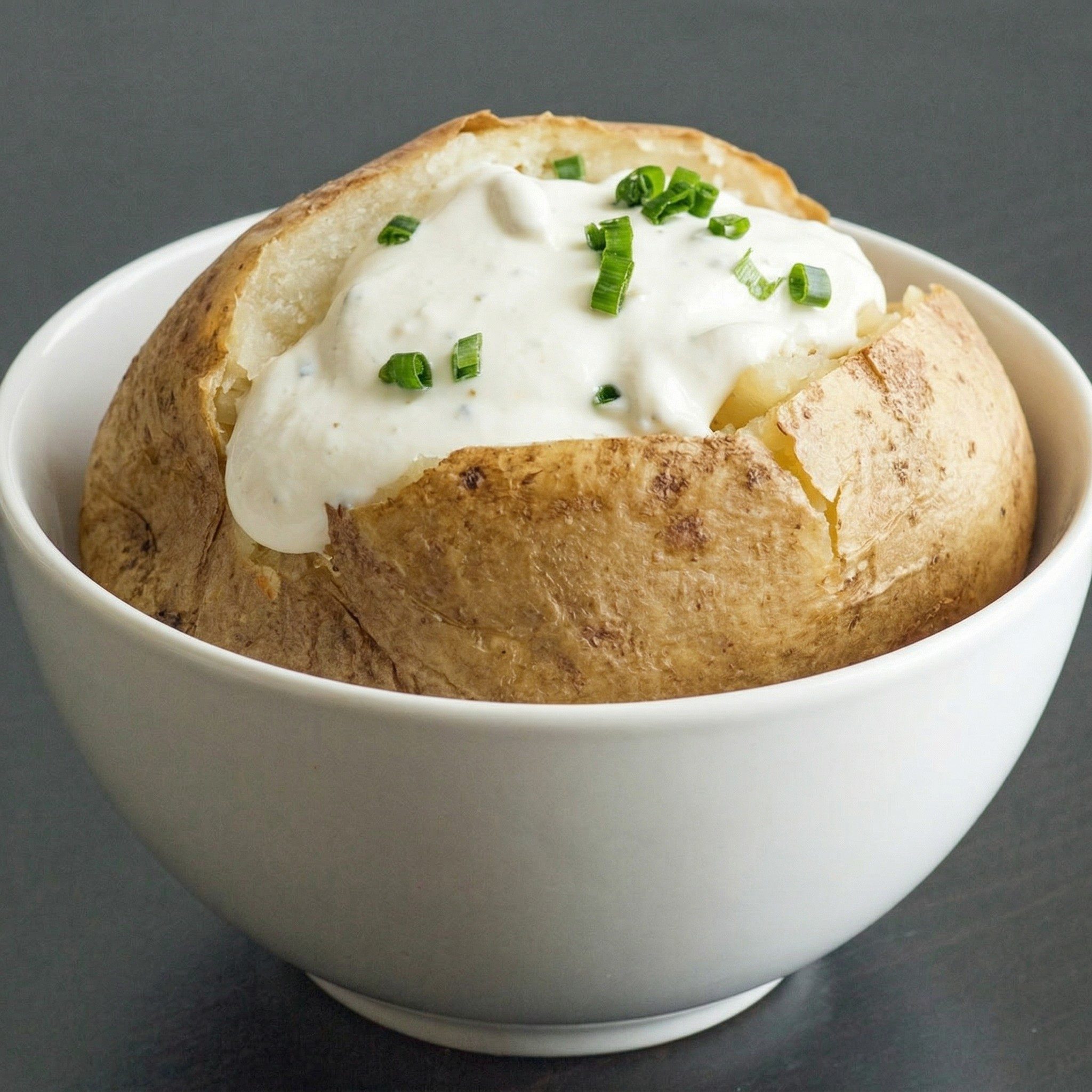 Baked Potato with Sour Cream.