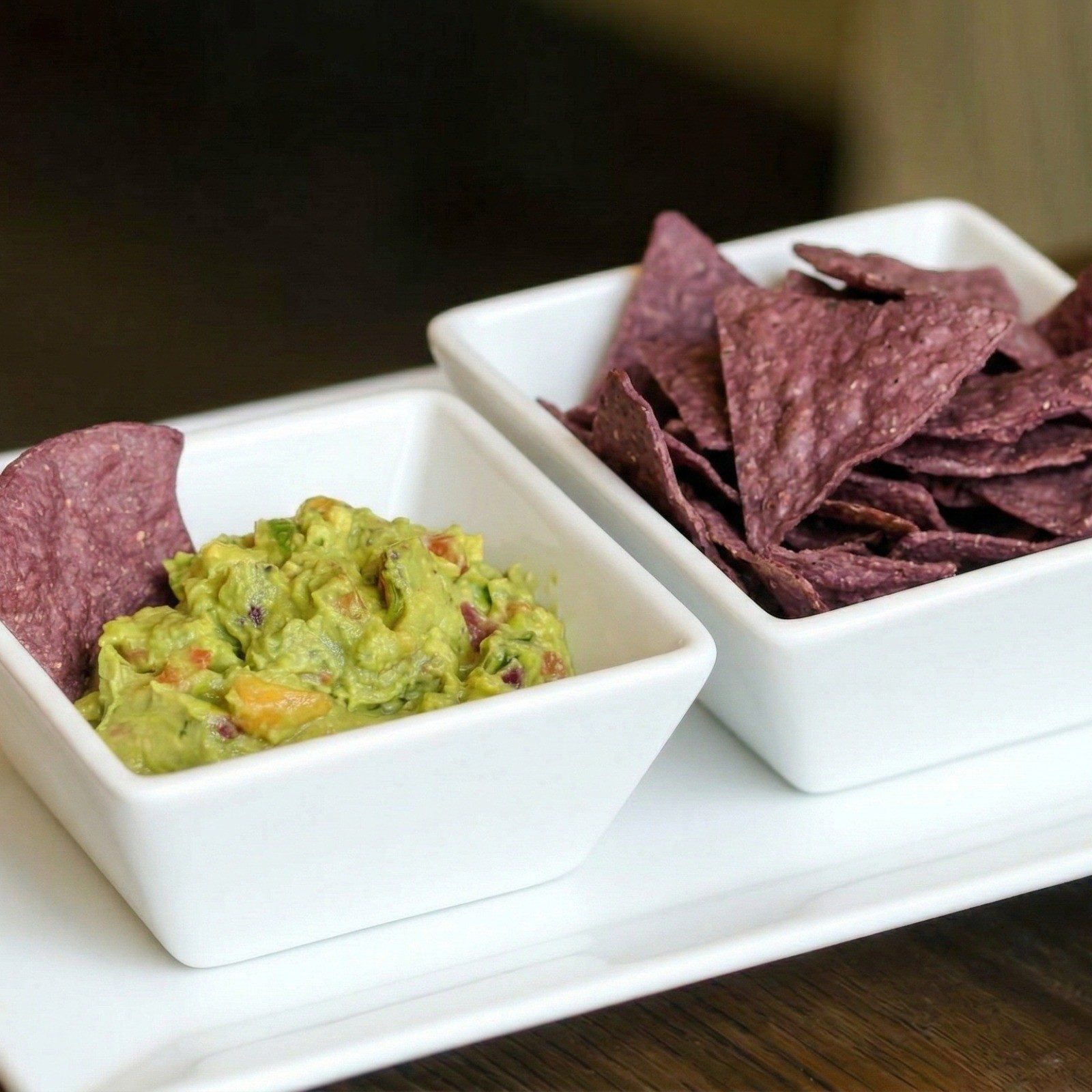 Guacamole & Blue Chips.