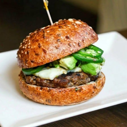 Organic Cinco De Mayo Burger.