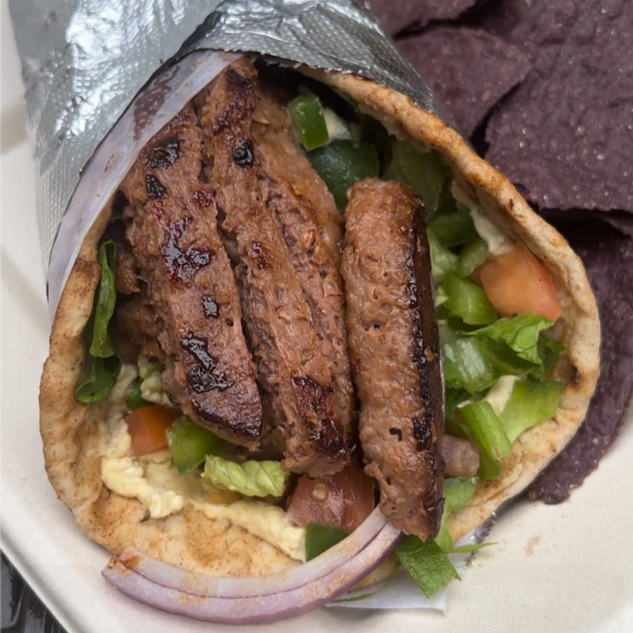 The Vegan Gyro Panini.