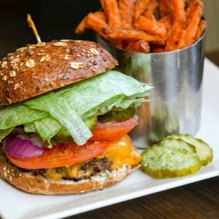 Grass-Fed Angus Burger.